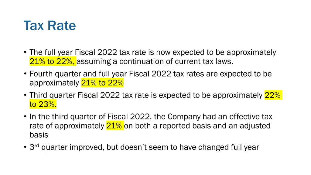 tax rate