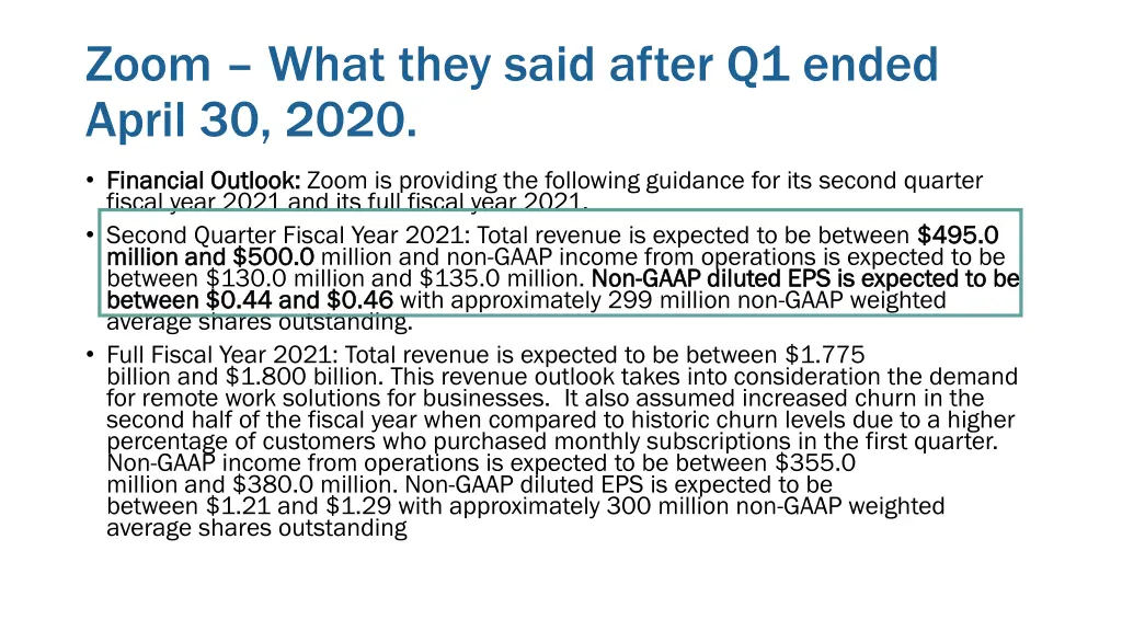 zoom what they said after q1 ended april 30 2020