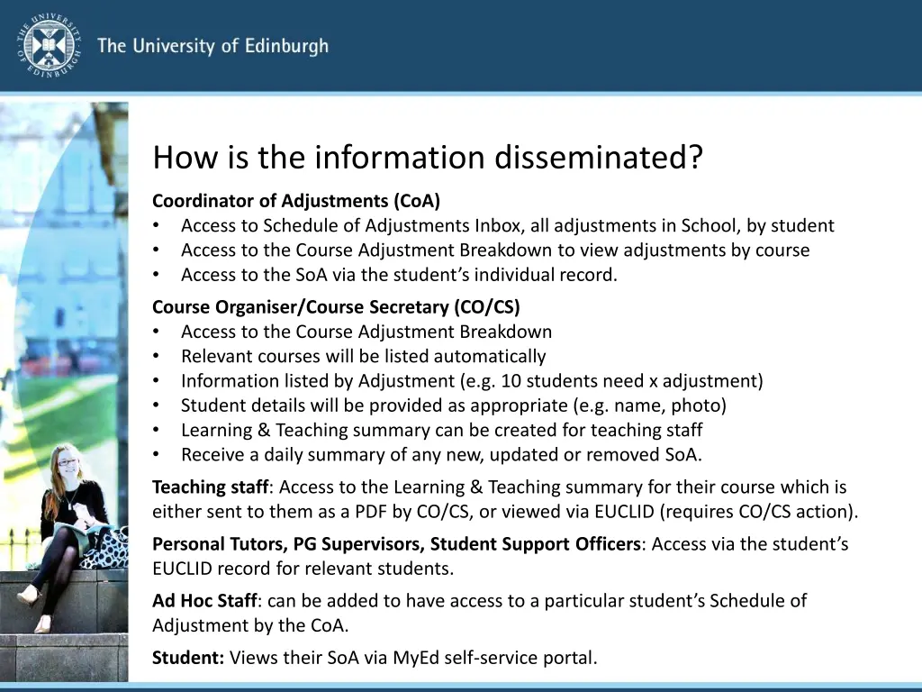how is the information disseminated
