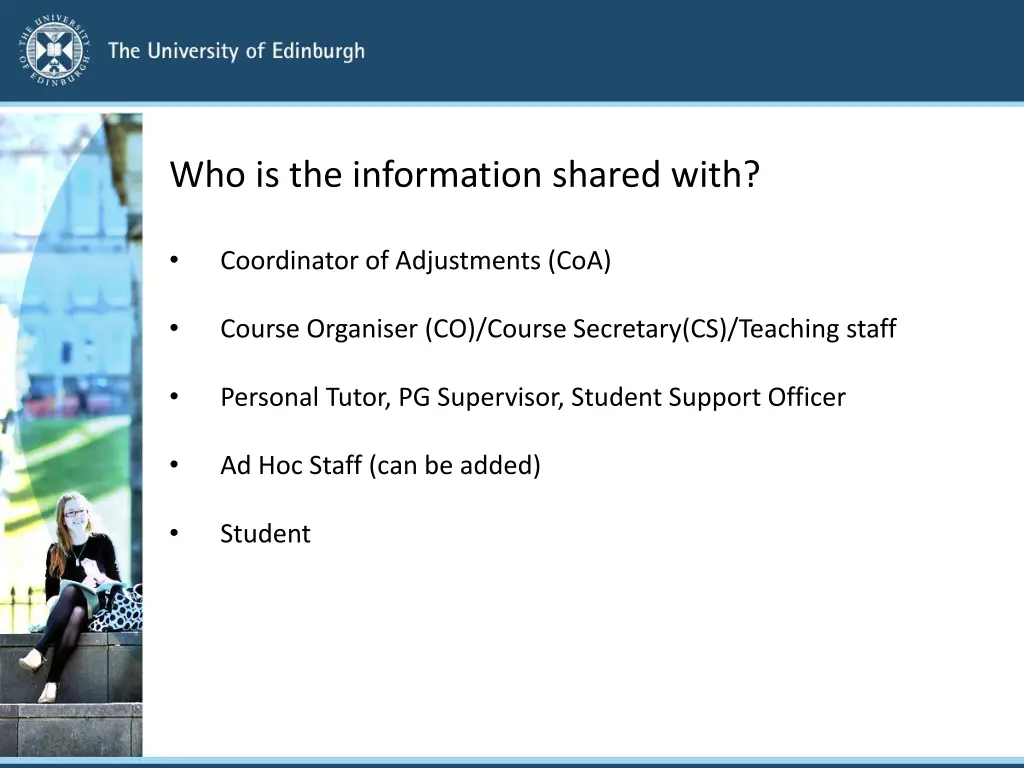 who is the information shared with