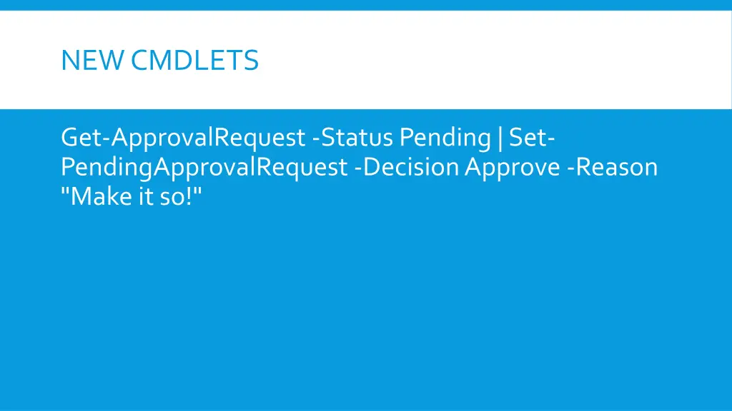 new cmdlets 1