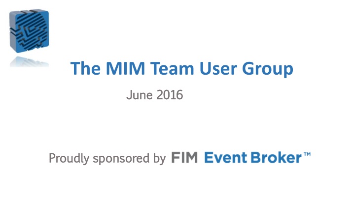 the mim team user group