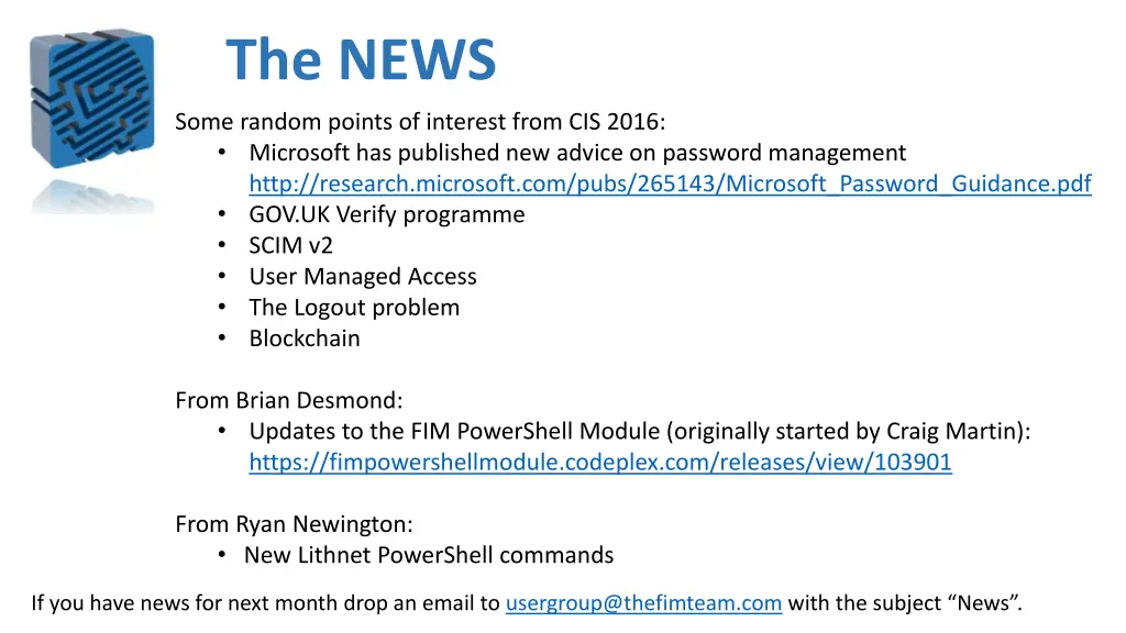 the news