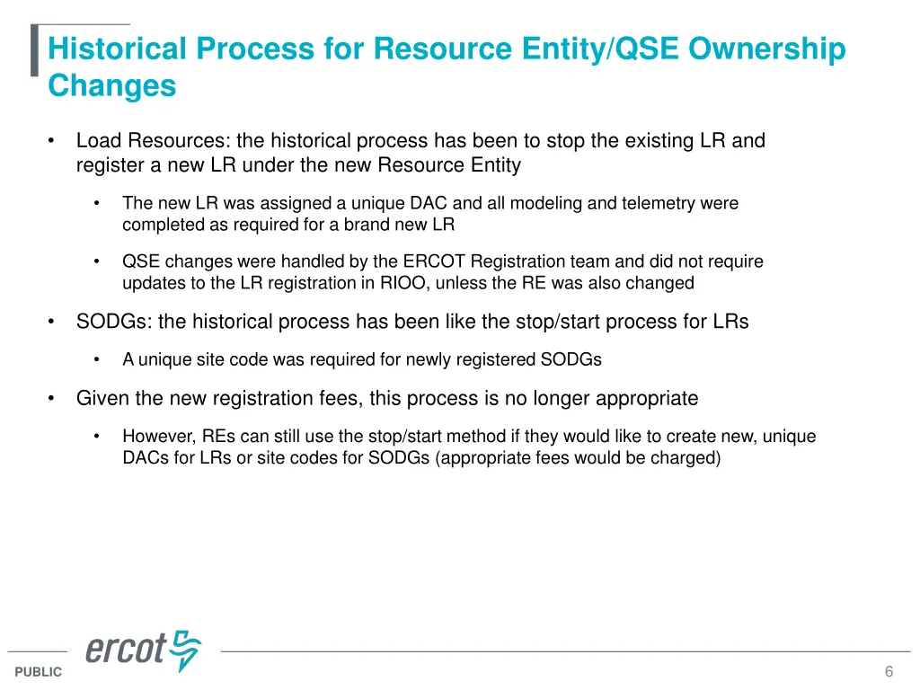historical process for resource entity