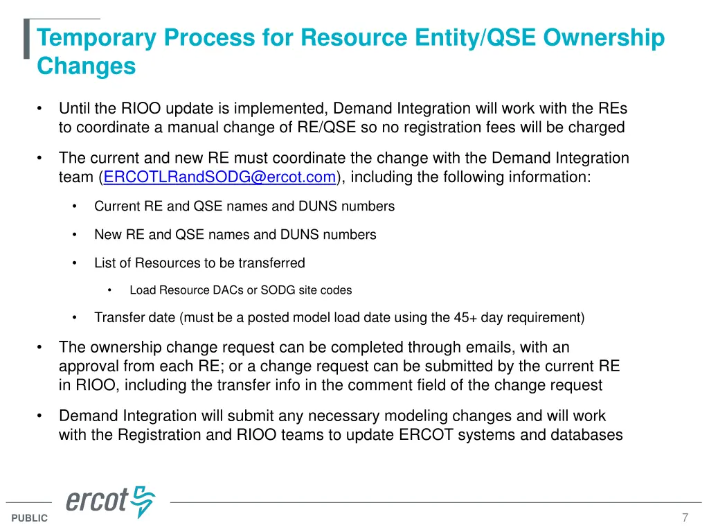 temporary process for resource entity