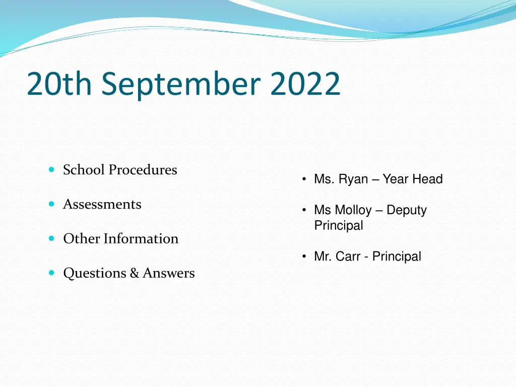 20th september 2022