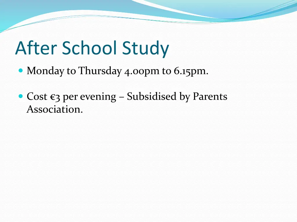 after school study