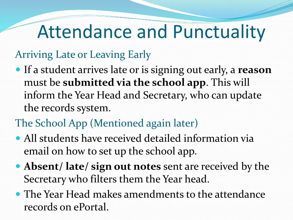 attendance and punctuality 1