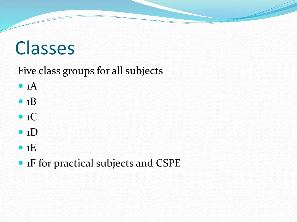 classes