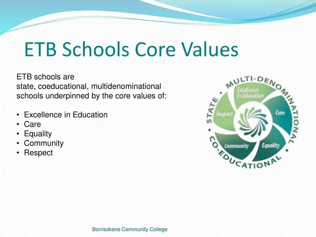 etb schools core values