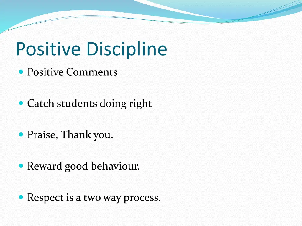 positive discipline