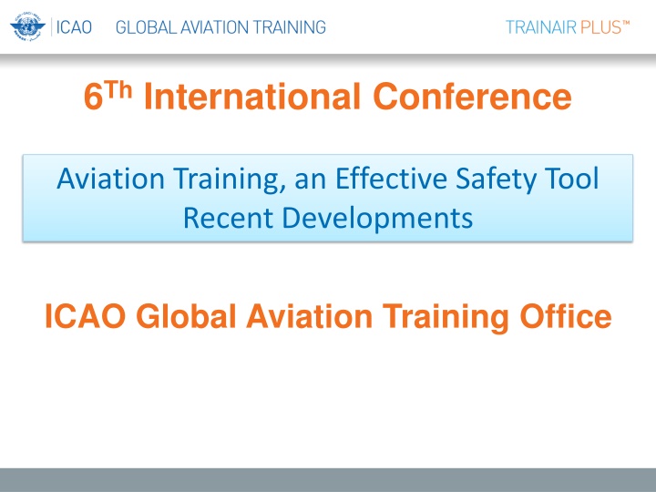 6 th international conference