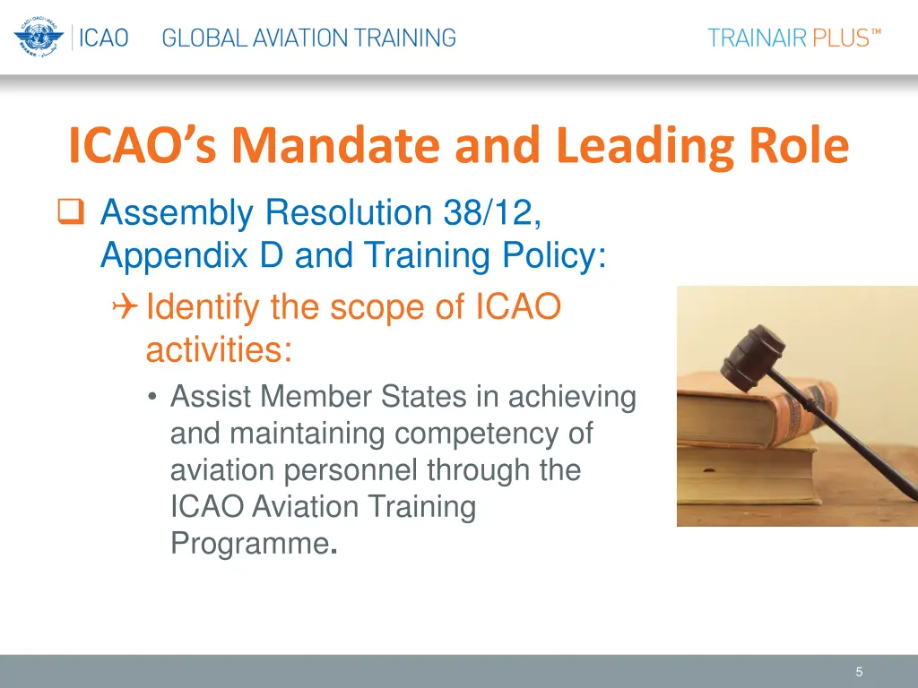 icao s mandate and leading role assembly