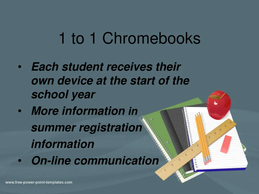 1 to 1 chromebooks