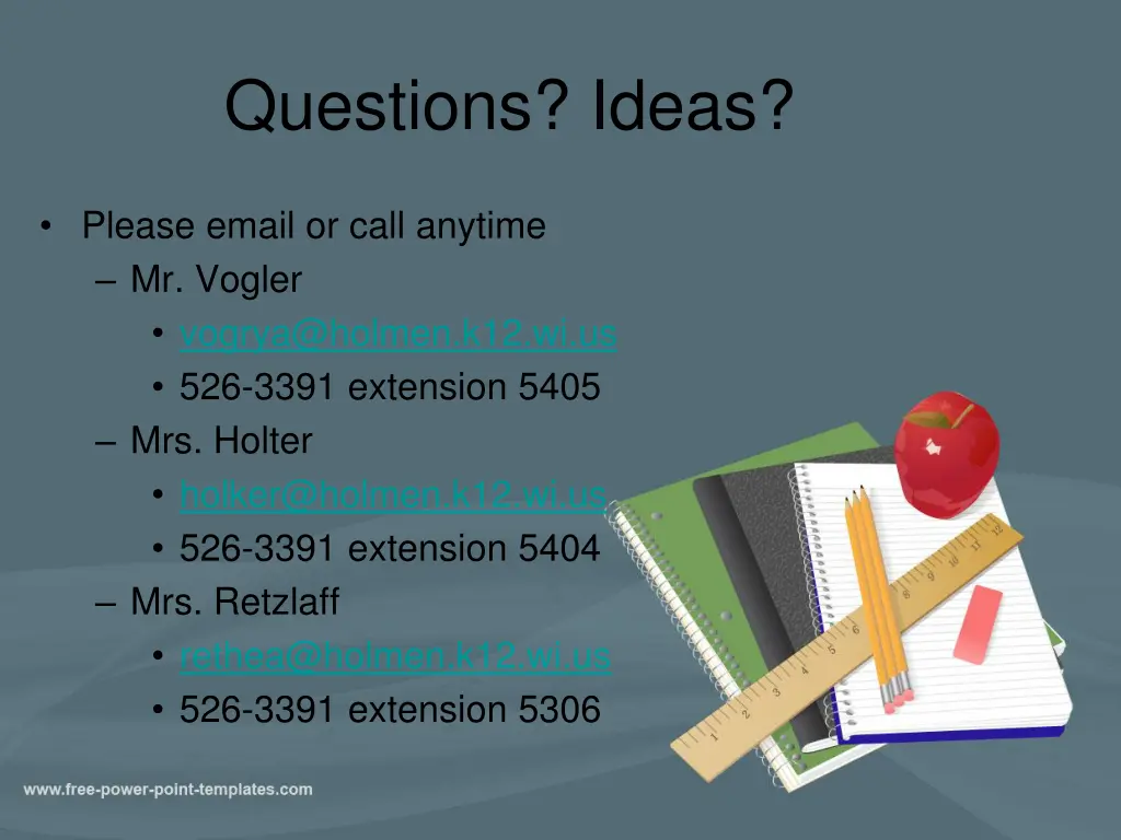 questions ideas