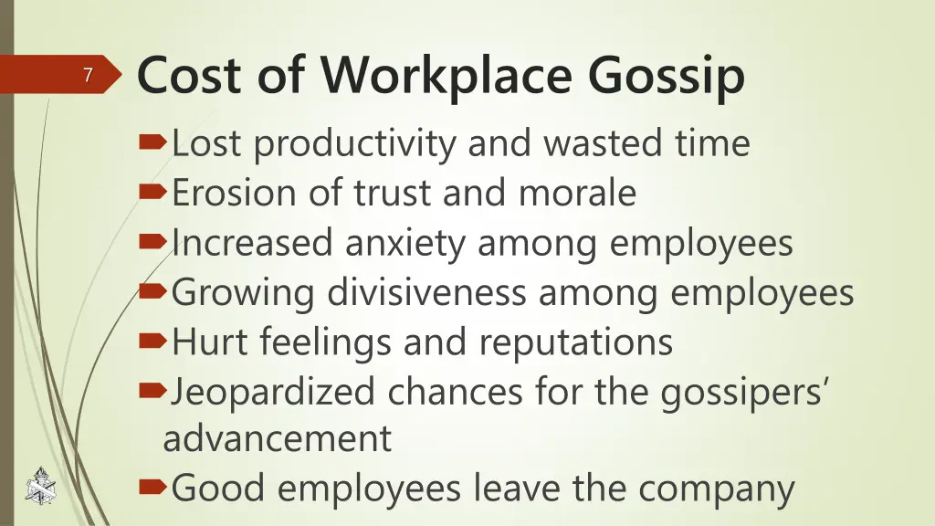 cost of workplace gossip lost productivity