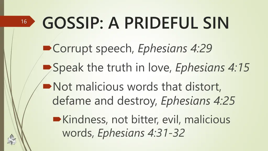 gossip a prideful sin 1