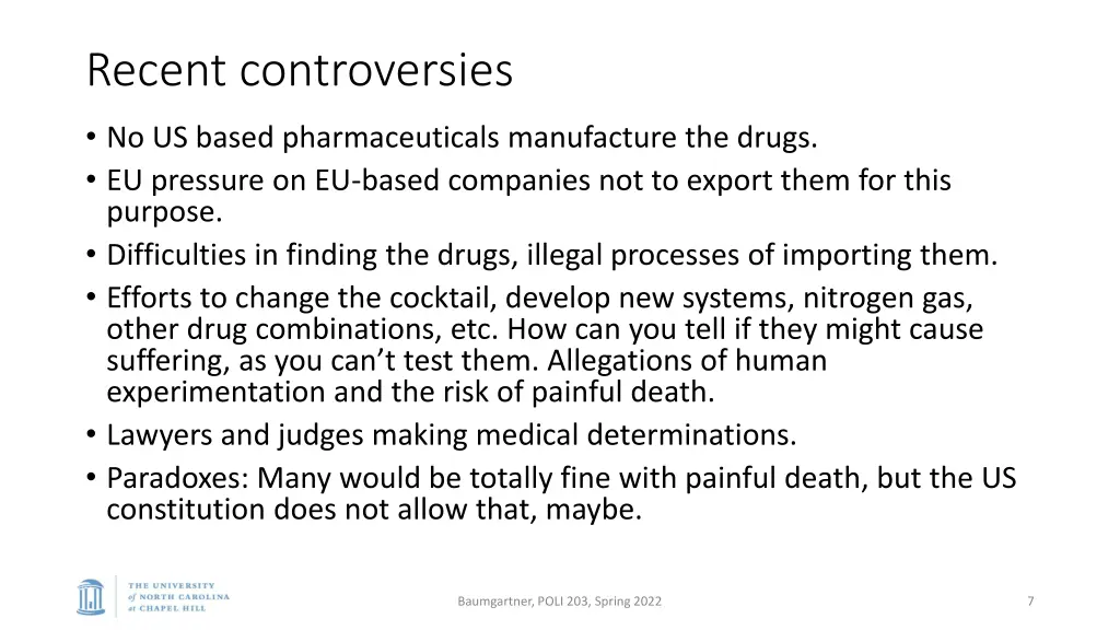 recent controversies