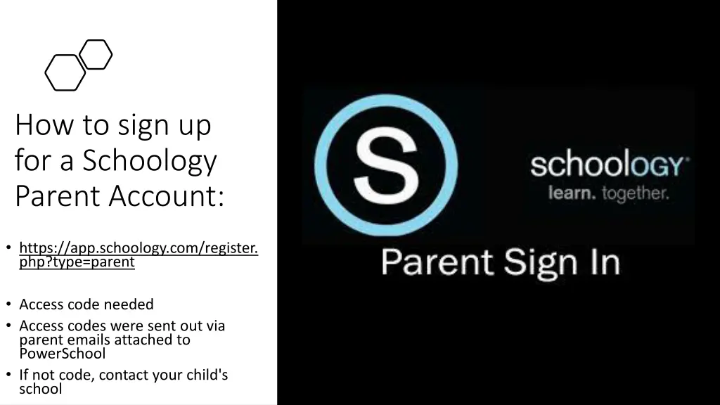 how to sign up for a schoology parent account