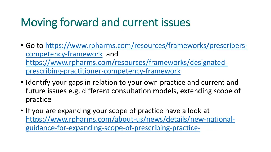 moving forward and current issues moving forward
