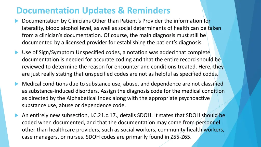 documentation updates reminders documentation