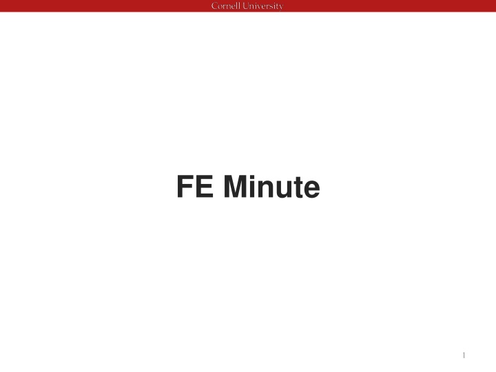 fe minute