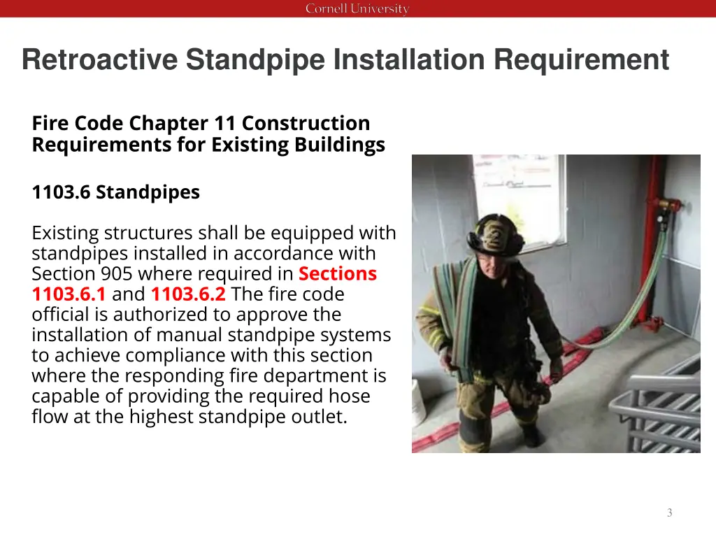 retroactive standpipe installation requirement 1