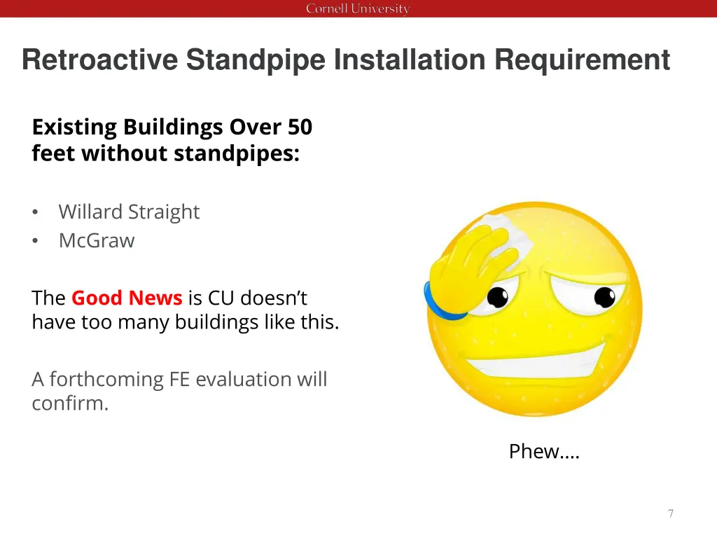 retroactive standpipe installation requirement 5