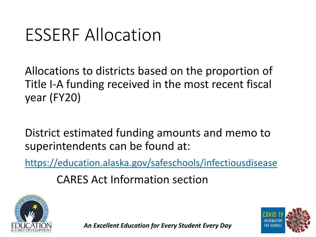 esserf allocation