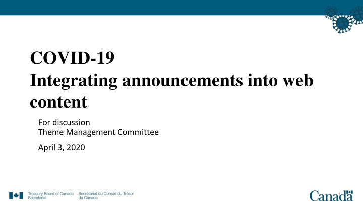 covid 19 integrating announcements into