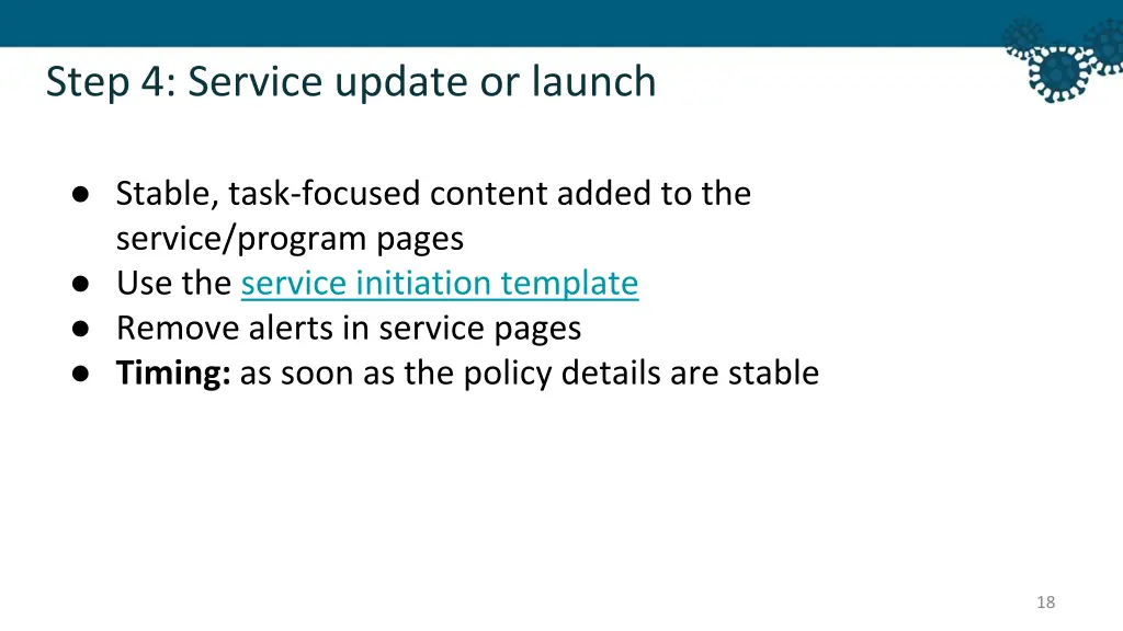 step 4 service update or launch 1