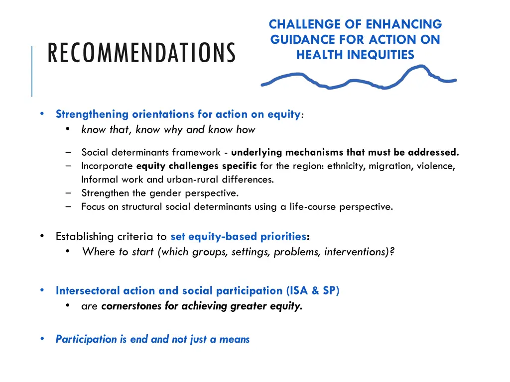 challenge of enhancing guidance for action 1