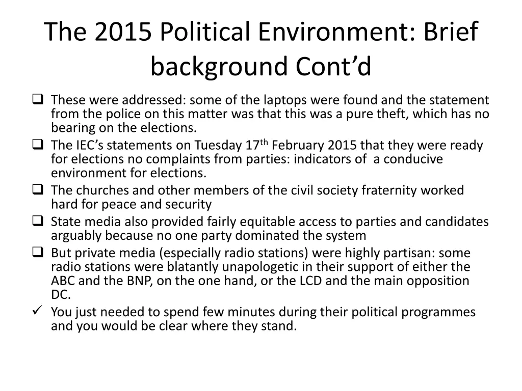 the 2015 political environment brief background 2
