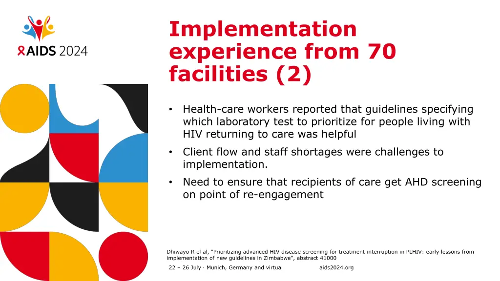 implementation experience from 70 facilities 2