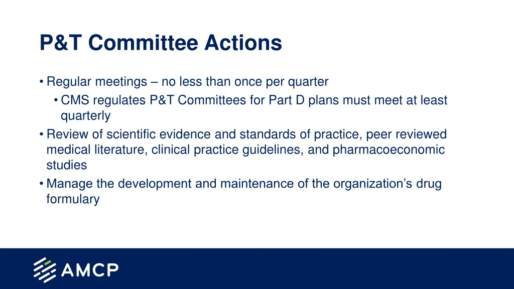 p t committee actions