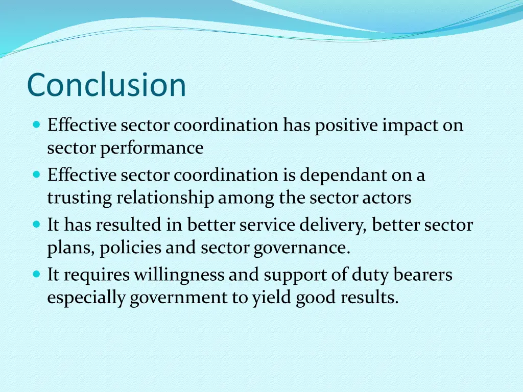 conclusion