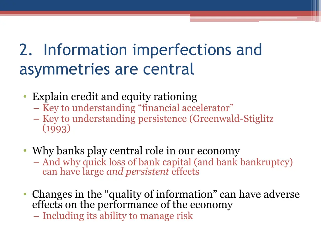 2 information imperfections and asymmetries