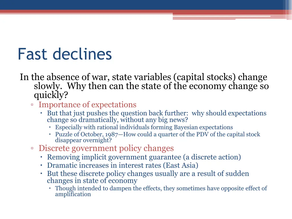 fast declines