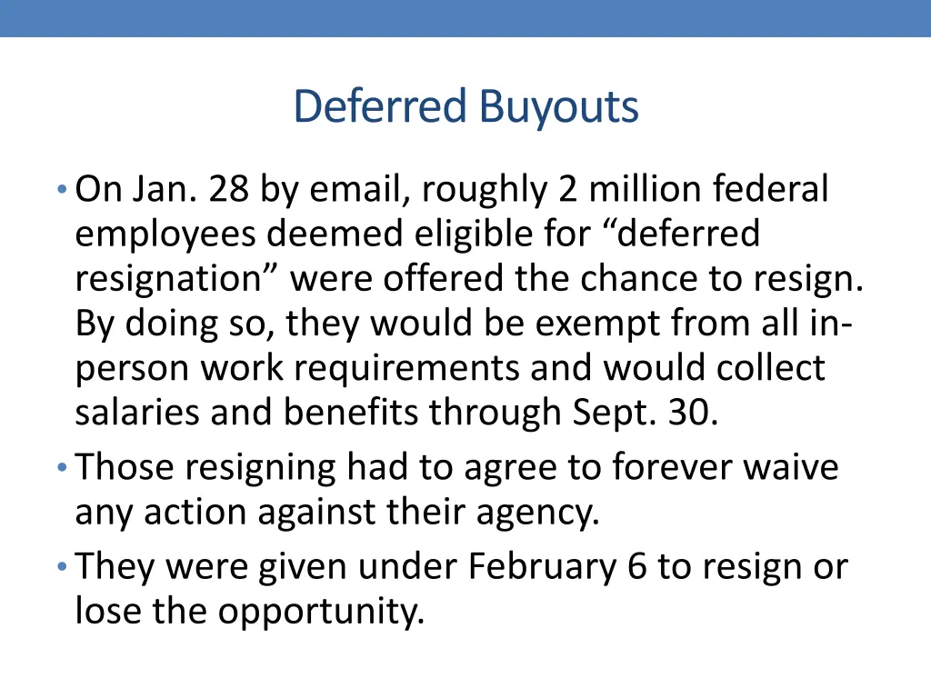 deferred buyouts