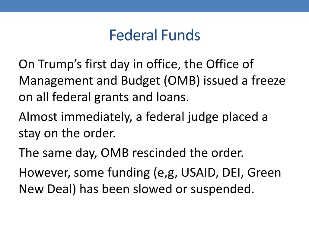 federal funds