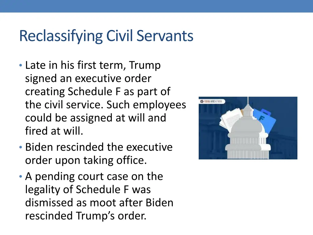 reclassifying civil servants