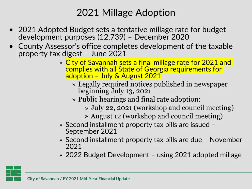 2021 millage adoption