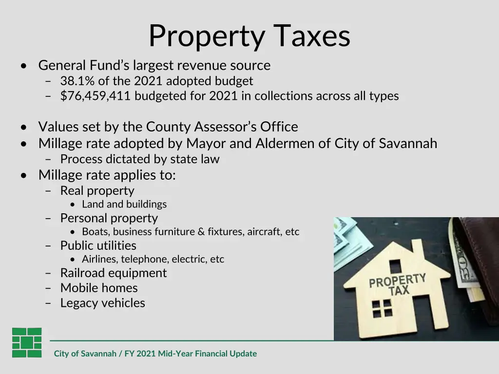 property taxes