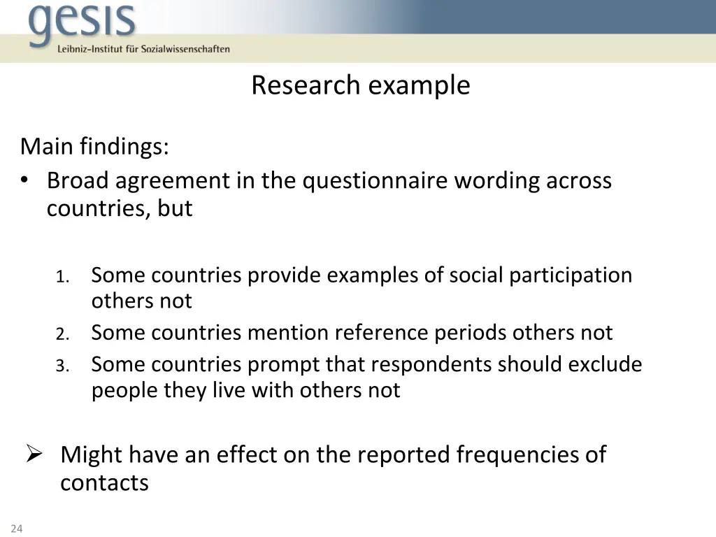 research example 1