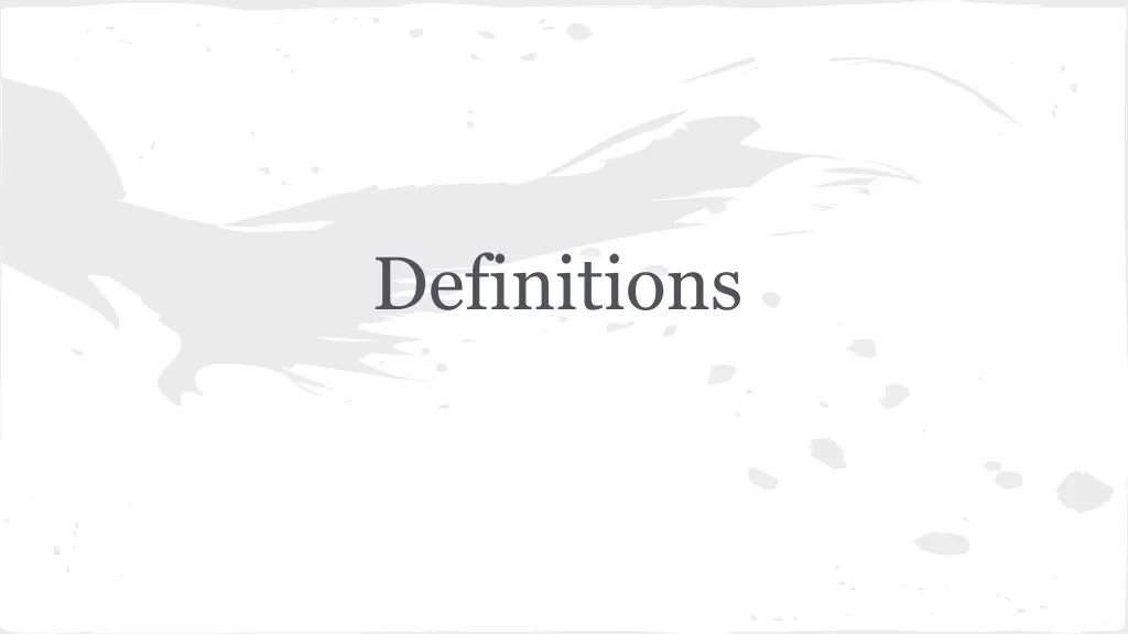 definitions