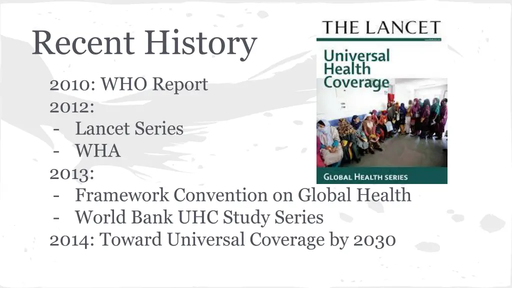 recent history