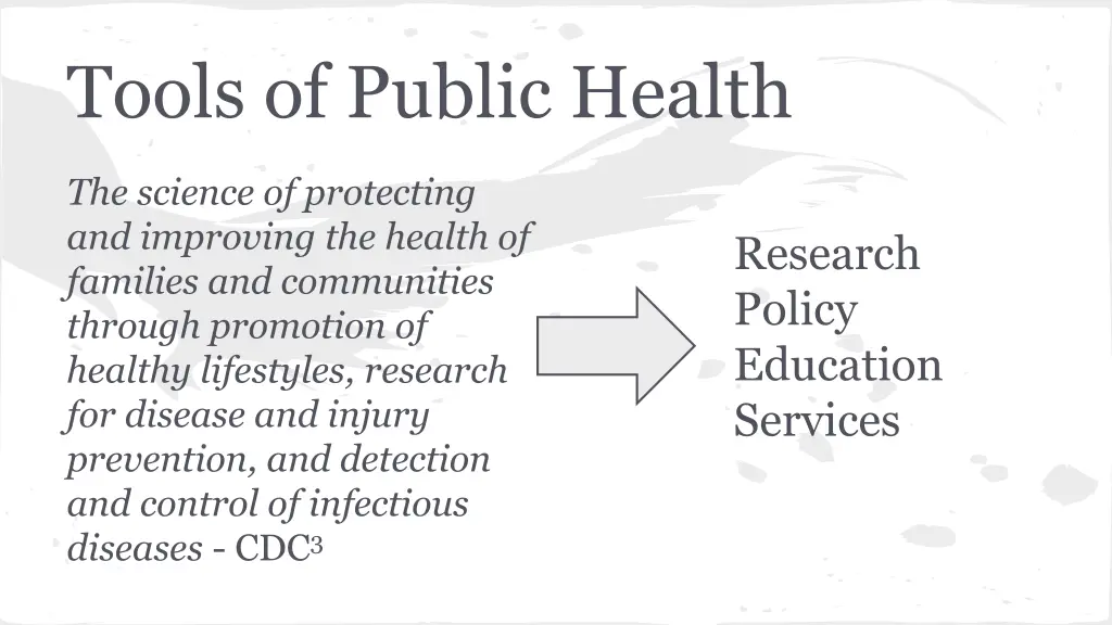 tools of public health