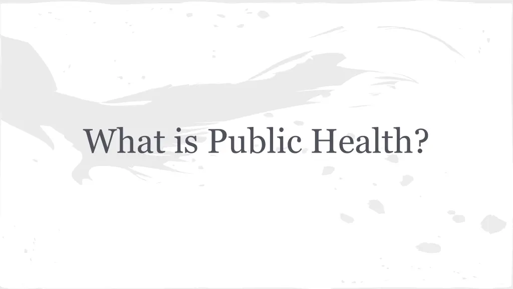 what is public health
