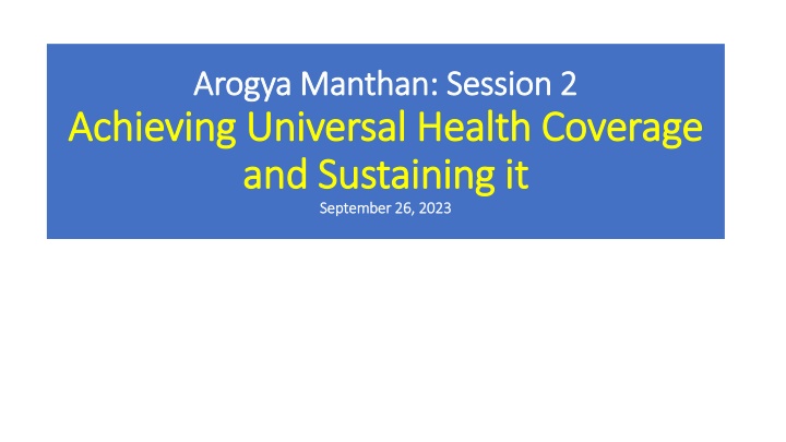 arogya manthan session 2 arogya manthan session