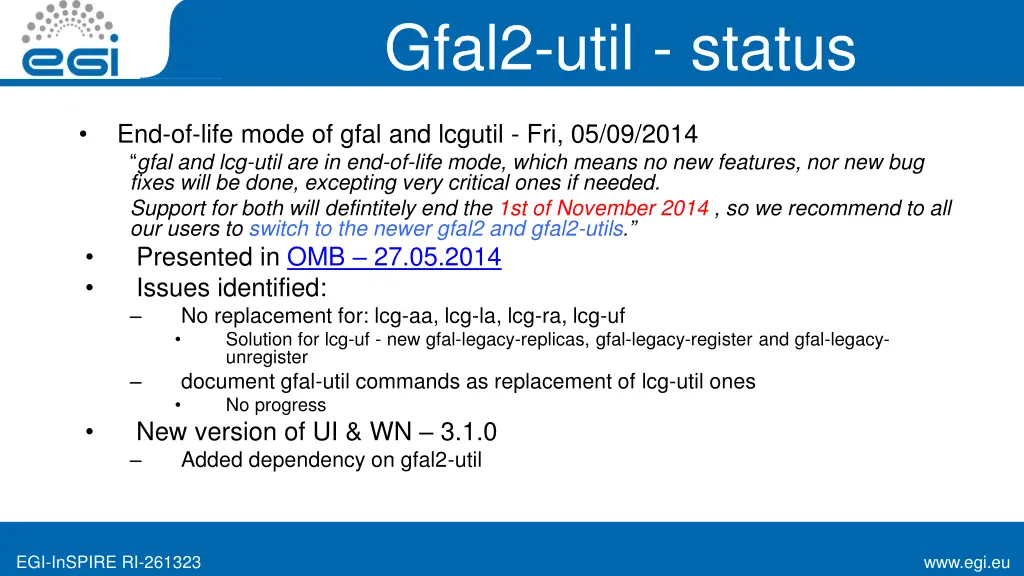 gfal2 util status